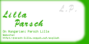 lilla parsch business card